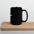 Caneca em cerâmica preta - tam G - duas coisas que não canso de tomar: café e decisões erradas. na internet