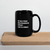 Caneca preta - Tam G - Que Deus perdoe meus pensamentos eróticos logo pela manhã