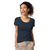 Camiseta básica de tecido orgânico feminina - bordada - N O P E - EuEmpoderadx