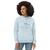 Moletom justo com capuz eco-friendly feminino - Frio vai com calma
