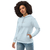 Moletom justo com capuz eco-friendly feminino - Liberdade na internet