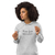 Moletom justo com capuz eco-friendly feminino - a gente mata a fome, mas ela ressuscita - loja online