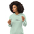 Moletom justo com capuz eco-friendly feminino - Frio vai com calma - loja online