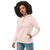 Moletom justo com capuz eco-friendly feminino - Liberdade na internet