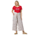 Camiseta gola V justa feminina - Mom Power - comprar online