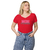 Camiseta gola V justa feminina - Mom Power