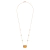 CONJUNTO BRINCO E COLAR QUADRADO EM OURO 18K na internet