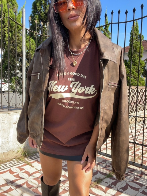 Camiseta Oversized New York - comprar online