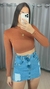 Cropped Canelado Manga Longa Marrom na internet