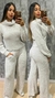 Conjunto Tricot Fio Mousse Gola - Mescla na internet