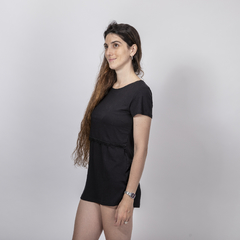 REMERA CALA MANGA CORTA NEGRO - comprar online