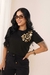T-shirt Estampada Animal Print (foil Dourado) - comprar online