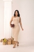 Vestido Midi Canelado Ombro Só - LOVE LINDA