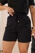 Short Tricô Waffer Bolso Aplicado