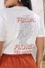 T-shirt Estampada Das Minhas Feridas Flores Fez Nascer(frente E Costa)