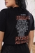 T-shirt Estampada Das Minhas Feridas Flores Fez Nascer(frente E Costa)