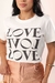 T-shirt Estampada Love Love Love - LOVE LINDA