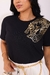 T-shirt Estampada Onça Ombro na internet