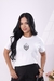T-shirt Estampada O Fogo Arderá Continuamente... (frente E Costa) - LOVE LINDA