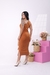 Vestido Midi Canelado Ombro Só - loja online