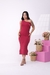 Vestido Midi Canelado Ombro Só - comprar online