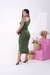 Vestido Midi Canelado Ombro Só