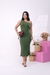 Imagem do Vestido Midi Canelado Ombro Só