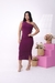 Vestido Midi Canelado Ombro Só - loja online