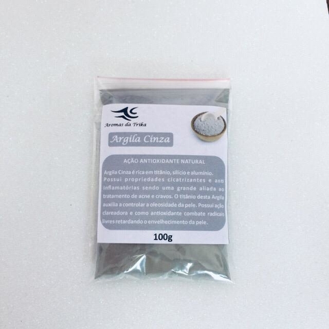 Argila Cinza Cosmética 100g
