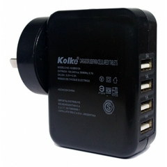 Cargador 220v a USB Multiple X4