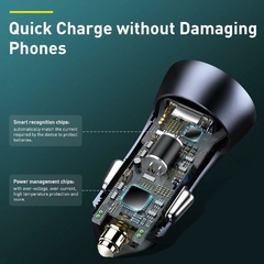 Cargador de coche BASEUS 40W Tipo C USB PD Carga rápida QC 4.0 - tienda online