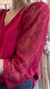 Blusas de lino cey y mangas de encaje - Slammon