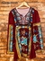 Vestido de lanilla estampada