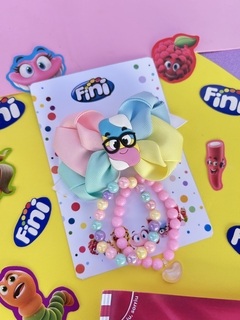Laço Fini marshmallow 9cm - Edição limitada - comprar online