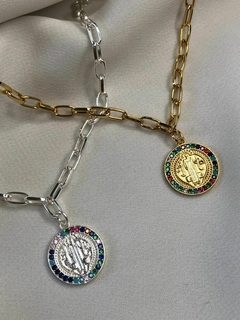 Pulseira São Bento cravejada