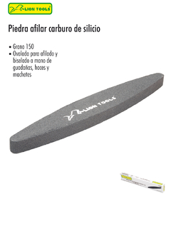 PIEDRA AFILAR 9" CARBURO DE SILICIO OVALADA LION TOOLS