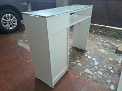 Mesa Com Gaveta e Armário com vidro - Mx14