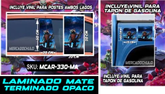 Vinil Antiburbuja Sticker Decorativo Puertas Tapon Arte Pop MCAR en internet