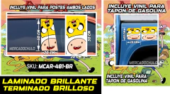 Imagen de Vinil Antiburbuja Sticker Decorativo Puertas Tapon Arte Pop MCAR