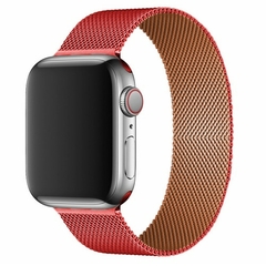 laço magnético para Apple watch band 45mm 41mm 44mm 42mm 40mm 38mm pulseira de metal para iwatch apple watch 7 SE 6 5 4 3 2 pulseira - Hi Tech Tecnologia