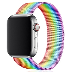 laço magnético para Apple watch band 45mm 41mm 44mm 42mm 40mm 38mm pulseira de metal para iwatch apple watch 7 SE 6 5 4 3 2 pulseira - comprar online