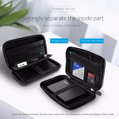 ORICO 2,5 polegadas HDD SSD disco rígido bolsa com zíper bolsa de proteção portátil para hdd/ssd cabo usb fone de ouvido u-disco na internet