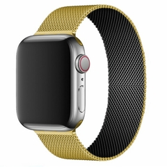 laço magnético para Apple watch band 45mm 41mm 44mm 42mm 40mm 38mm pulseira de metal para iwatch apple watch 7 SE 6 5 4 3 2 pulseira - Hi Tech Tecnologia