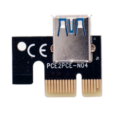 RGEEK 6pcs VER009 USB 3.0 PCI-E Riser VER 009S Express 1X 4x 8x 16x Extender Riser Cartão Adaptador SATA 15pin para 6 pinos Cabo de alimentação