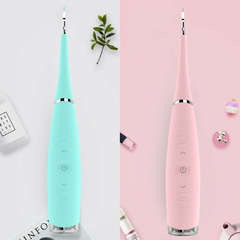 Ferramenta de clareamento dental portátil elétrica sônica limpador de dente manchas de cálculo removedor de tártaro dentista ferramenta de clareamento de dentes USB recarregável - Hi Tech Tecnologia