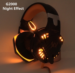 EC-062000 Kotion EACH G2000 Fones de ouvido estéreo para jogos de computador Melhor casque fone de ouvido para jogos de graves profundos com microfone de luz LED