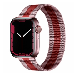 laço magnético para Apple watch band 45mm 41mm 44mm 42mm 40mm 38mm pulseira de metal para iwatch apple watch 7 SE 6 5 4 3 2 pulseira na internet
