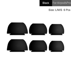Novos fones de ouvido de silicone macio pontas de fone de ouvido tampa de fone de ouvido para apple airpods pro 3 peças tamanho lms pontas de fone de ouvido para airpods 3