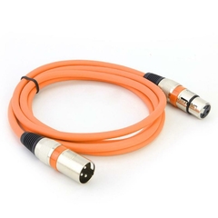 1.8M DMX Stage DJ Cabo Macho para Fêmea XLR 3Pin Cabo de Áudio Conector Fio Para Microfone Mixer Amplificador - comprar online