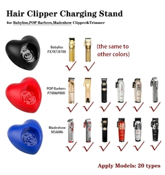 Imagem do Para Wahl/Andis D8/Babyliss aparador de cabelo doca de carregamento barbeiro aparador elétrico suporte de carregamento aplicar para magia, sênior, d8, esqueleto